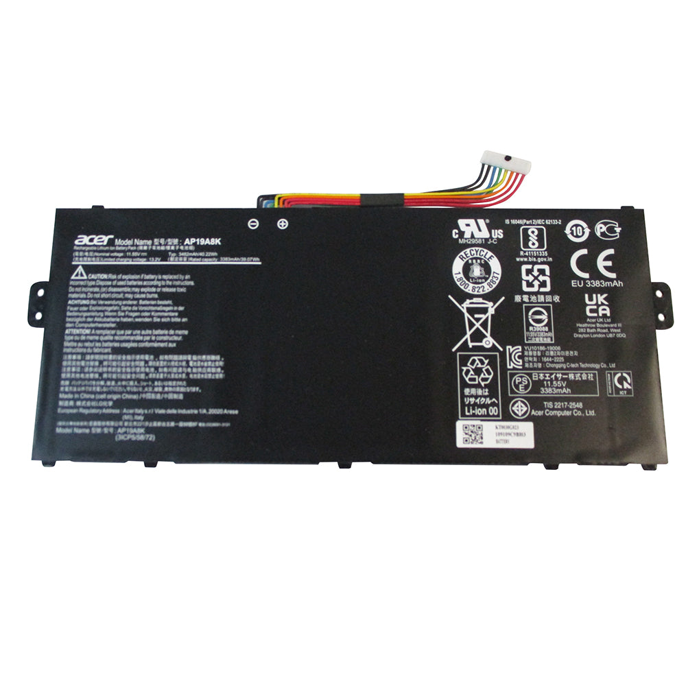 Acer Chromebook KT.0030G.023 AP19A8K Laptop Battery 3-Cell